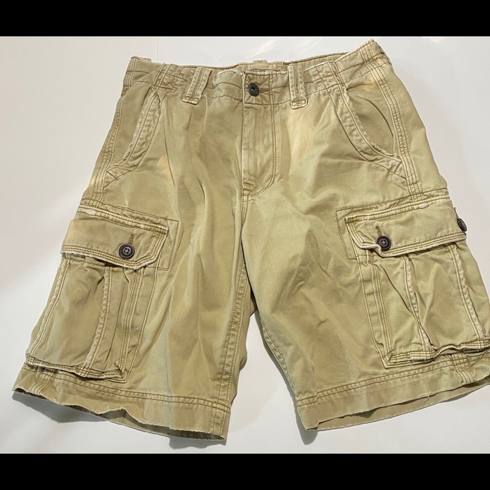 Abercrombie & Fitch Cargo Shorts Distressed